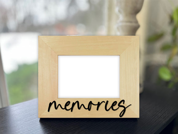 Memories Picture Frame with 3D Text