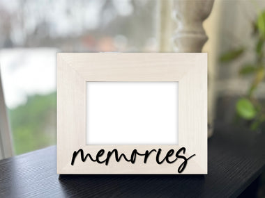 Memories Picture Frame with 3D Text - 0