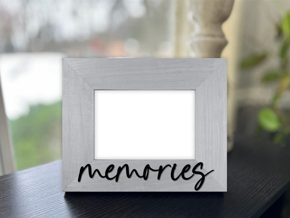 Memories Picture Frame with 3D Text