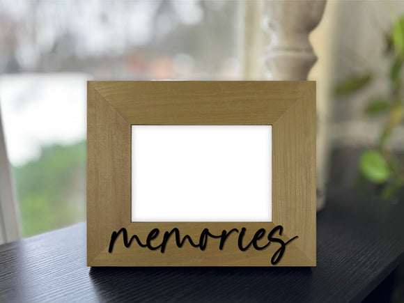Memories Picture Frame with 3D Text