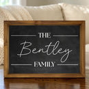 Custom Family Monogram Wall Art, 12x17 Framed Name and Established Sign-2