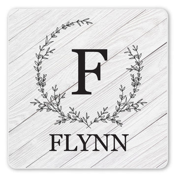 Personalized Monogram Ceramic Coaster Set