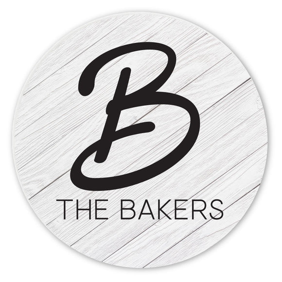 Personalized Monogram Ceramic Coaster Set