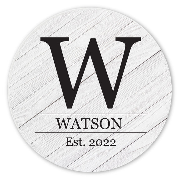 Personalized Monogram Ceramic Coaster Set