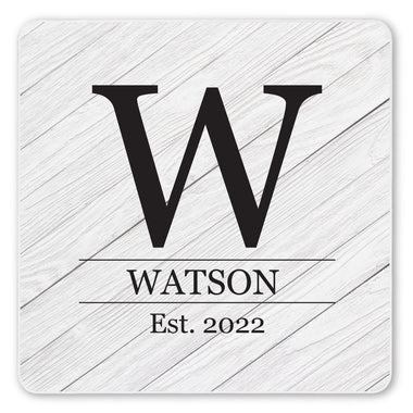 Personalized Monogram Ceramic Coaster Set