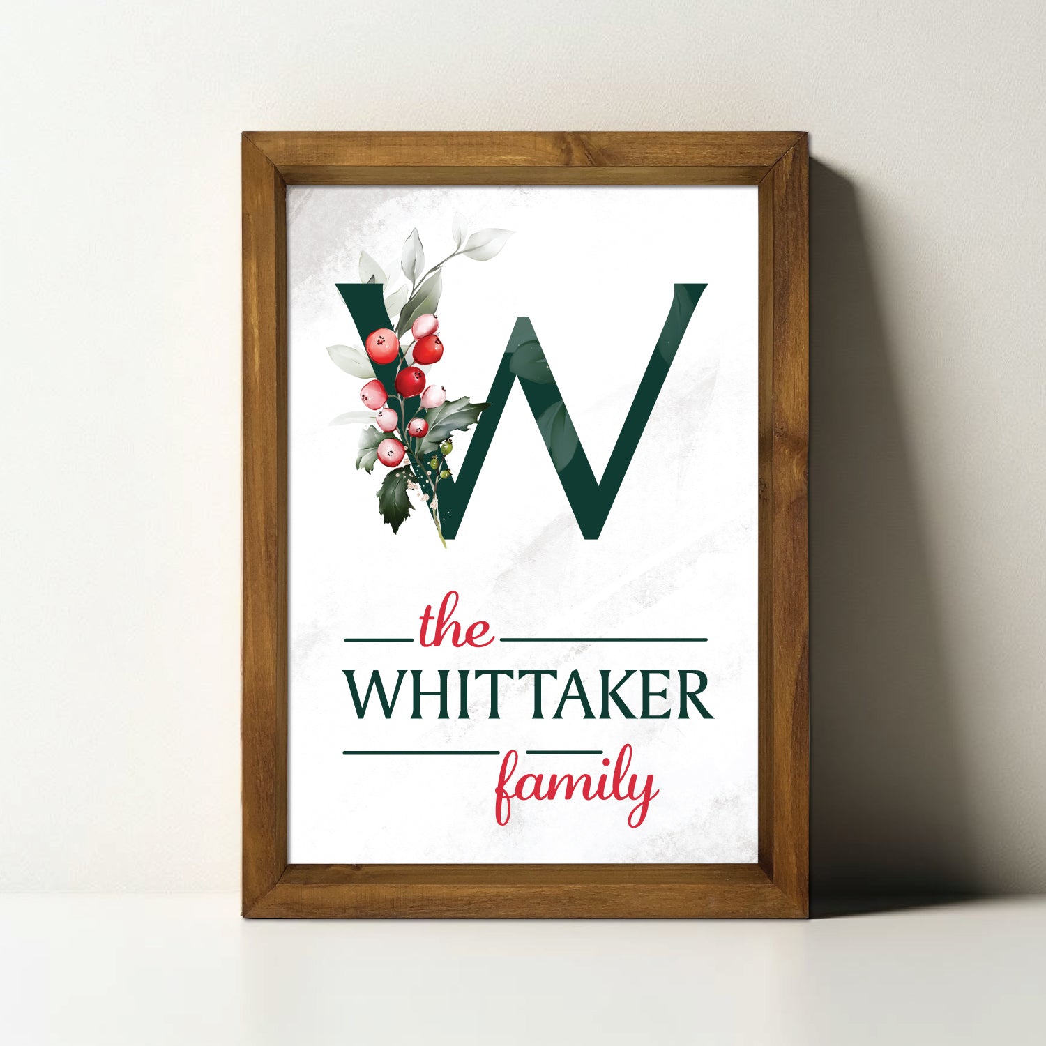 Noel Family Monogram Wood Sign