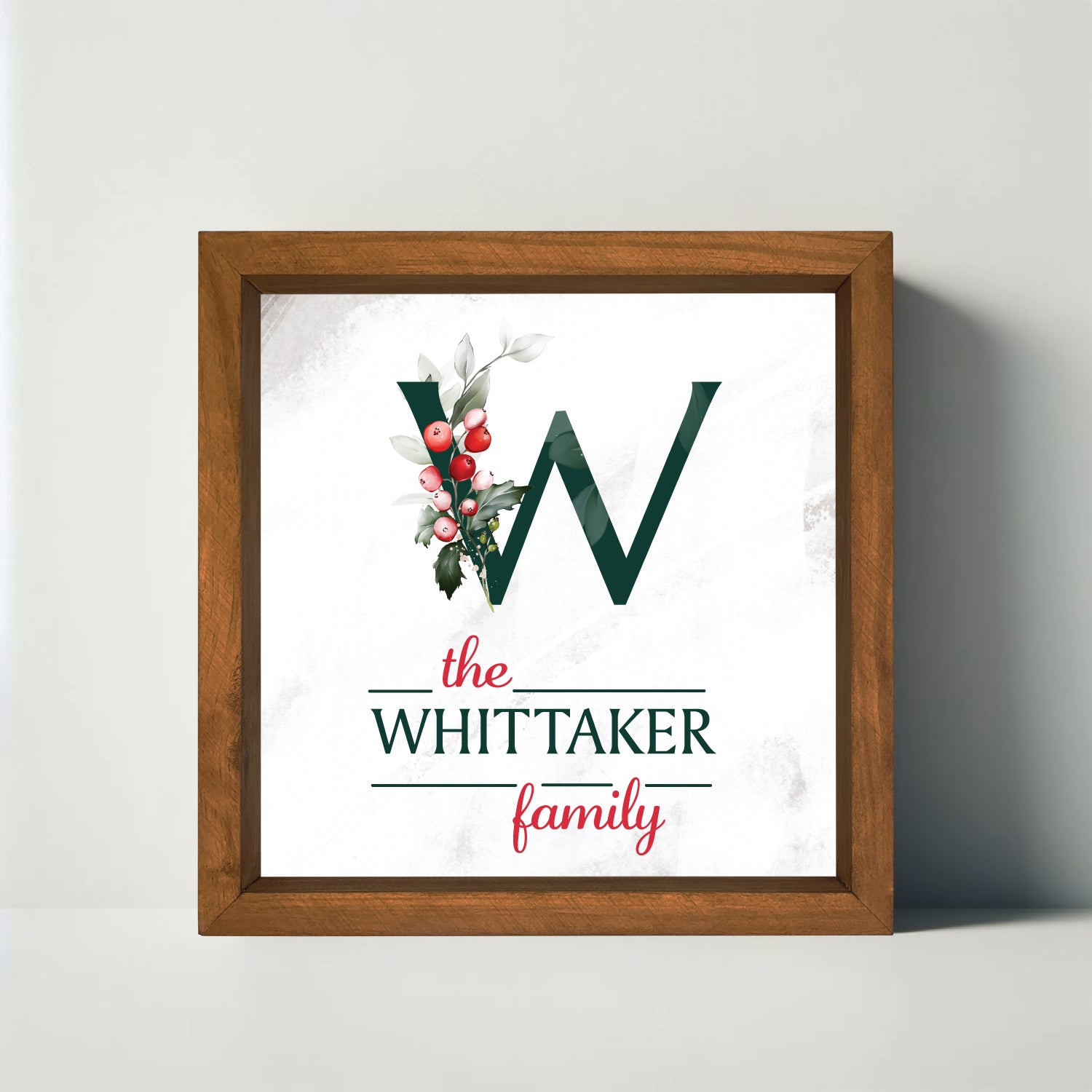 Noel Family Monogram Sign