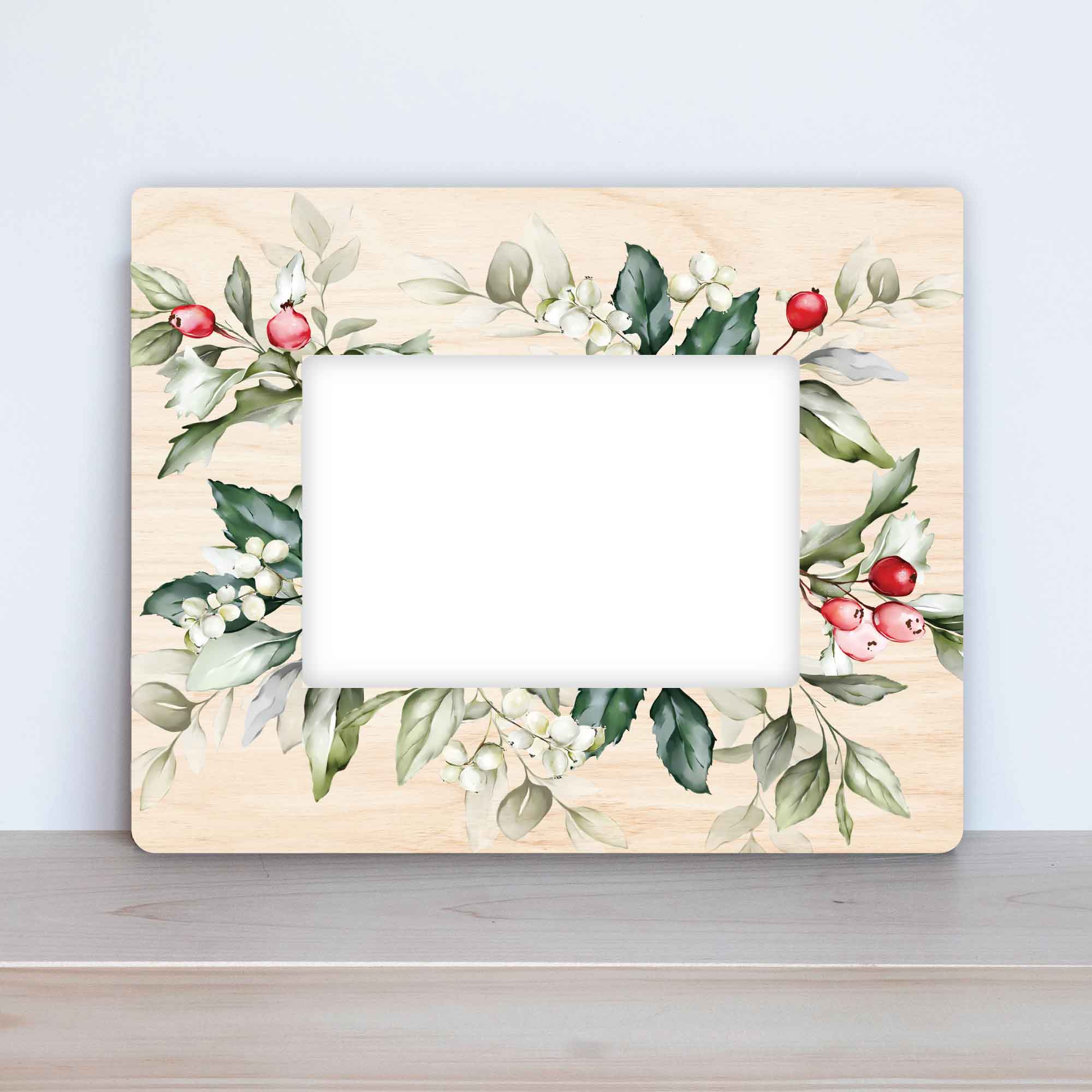 Noel Holly Berry Picture Frame