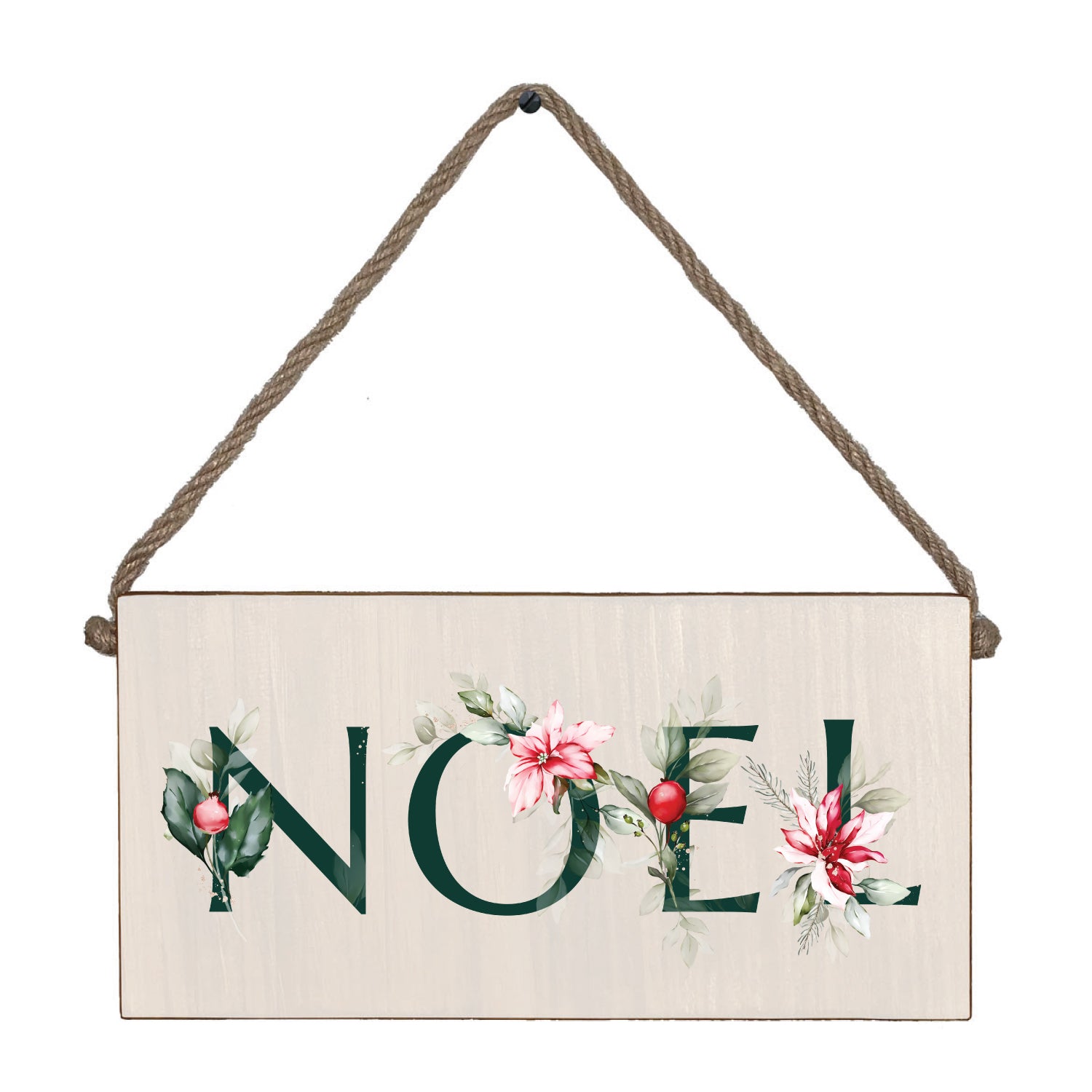 Noel Twine Hanging Sign