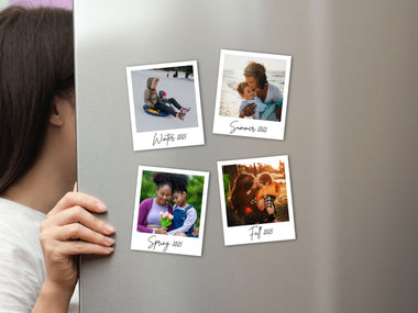 Retro Photo Magnets - Set of 4 - 0