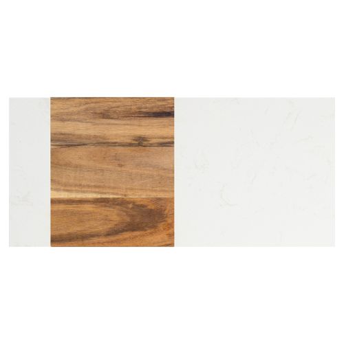 Bulk Rectangle Acacia Wood & Marble Engraved Serving Board