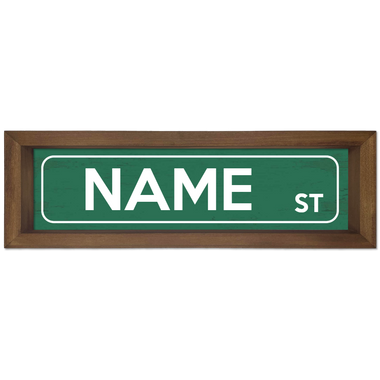 Custom Street Sign Wood Framed Sign