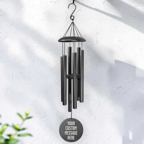 Custom Engraved Powder-Coated Aluminum Wind Chime | Personalized Gifts