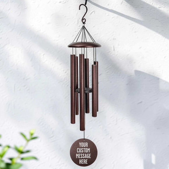 Custom Engraved Powder-Coated Aluminum Wind Chime | Personalized Gifts