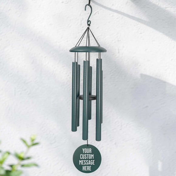 Custom Engraved Powder-Coated Aluminum Wind Chime | Personalized Gifts