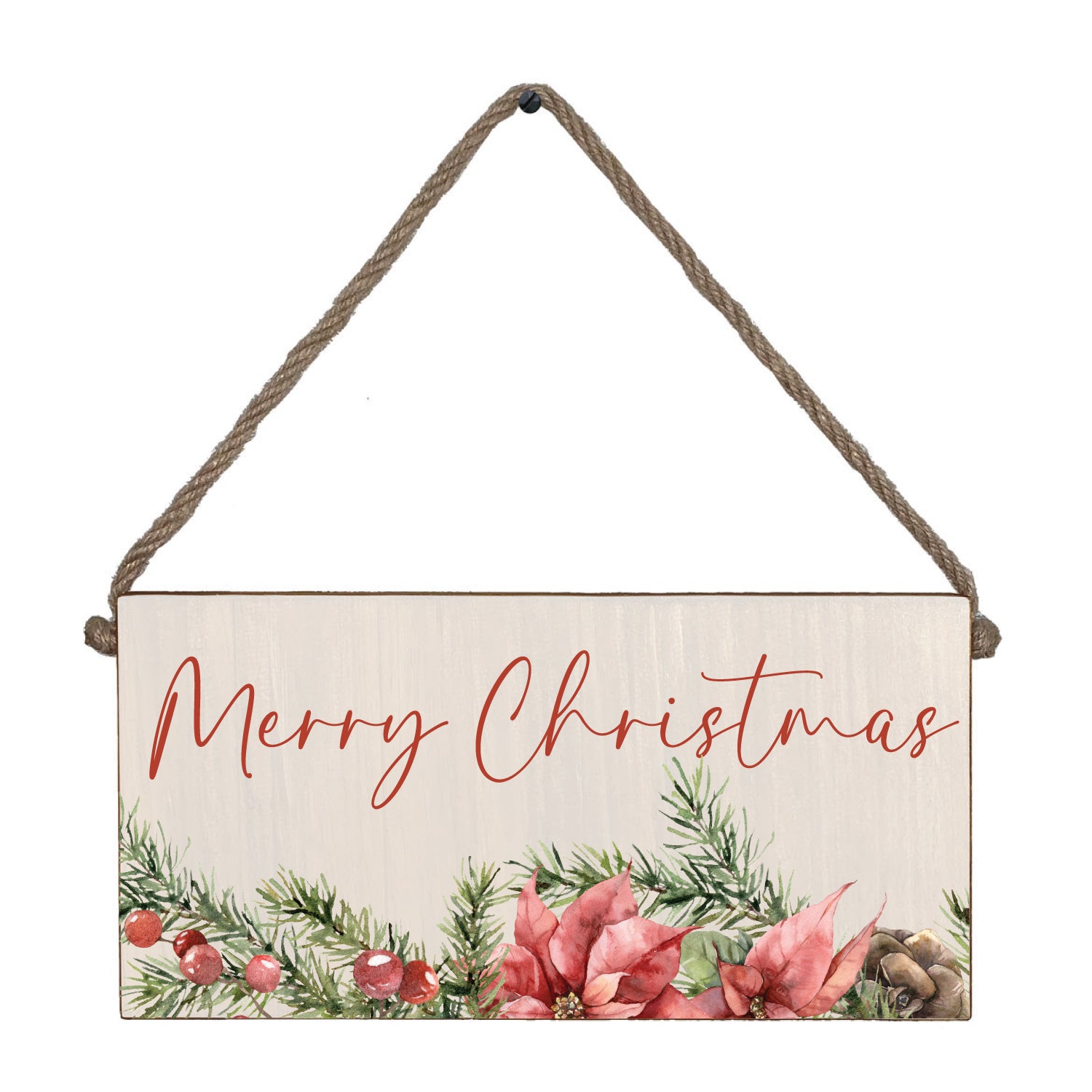 Christmas Spirit Twine Hanging Sign - 0