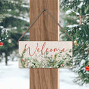 Christmas Spirit Welcome Twine Hanging Sign-1
