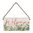 Christmas Spirit Welcome Twine Hanging Sign-2