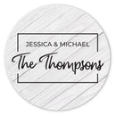 Personalized Wedding Monogram Ceramic Coaster Set-2