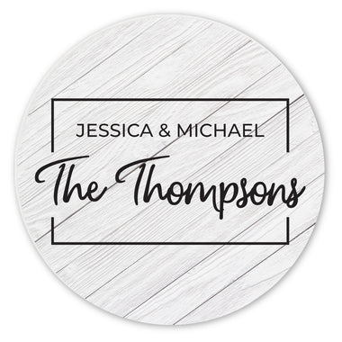 Personalized Wedding Monogram Ceramic Coaster Set - 0