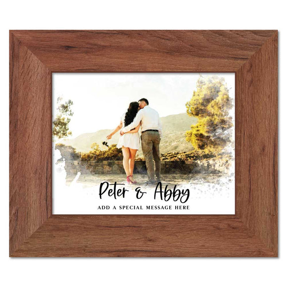 Wedding Watercolor Portrait | Custom Framed Portrait from Photo