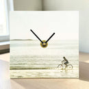 Personalized Wood Photo Desk Clock 6" x 6"-1