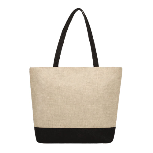 Branded Linen Tote Bag - 0