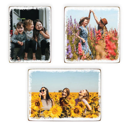 Custom Wood Block Photo Print | Personalized Rustic Photo Gift