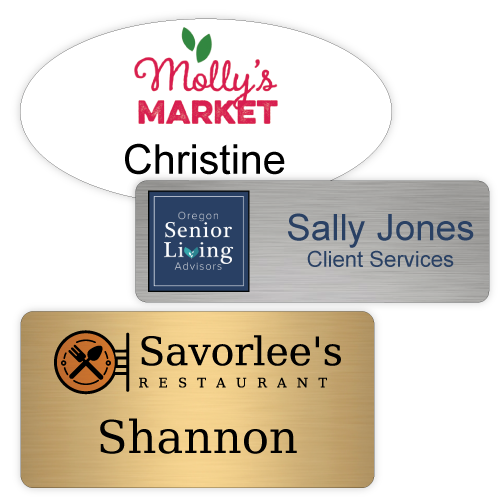 Economy Plastic Name Tags