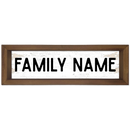 Custom Family Name Wood Framed Sign-1