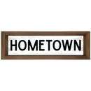 Custom Hometown Wood Framed Sign-1
