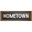 Custom Hometown Wood Framed Sign Chalkboard-1