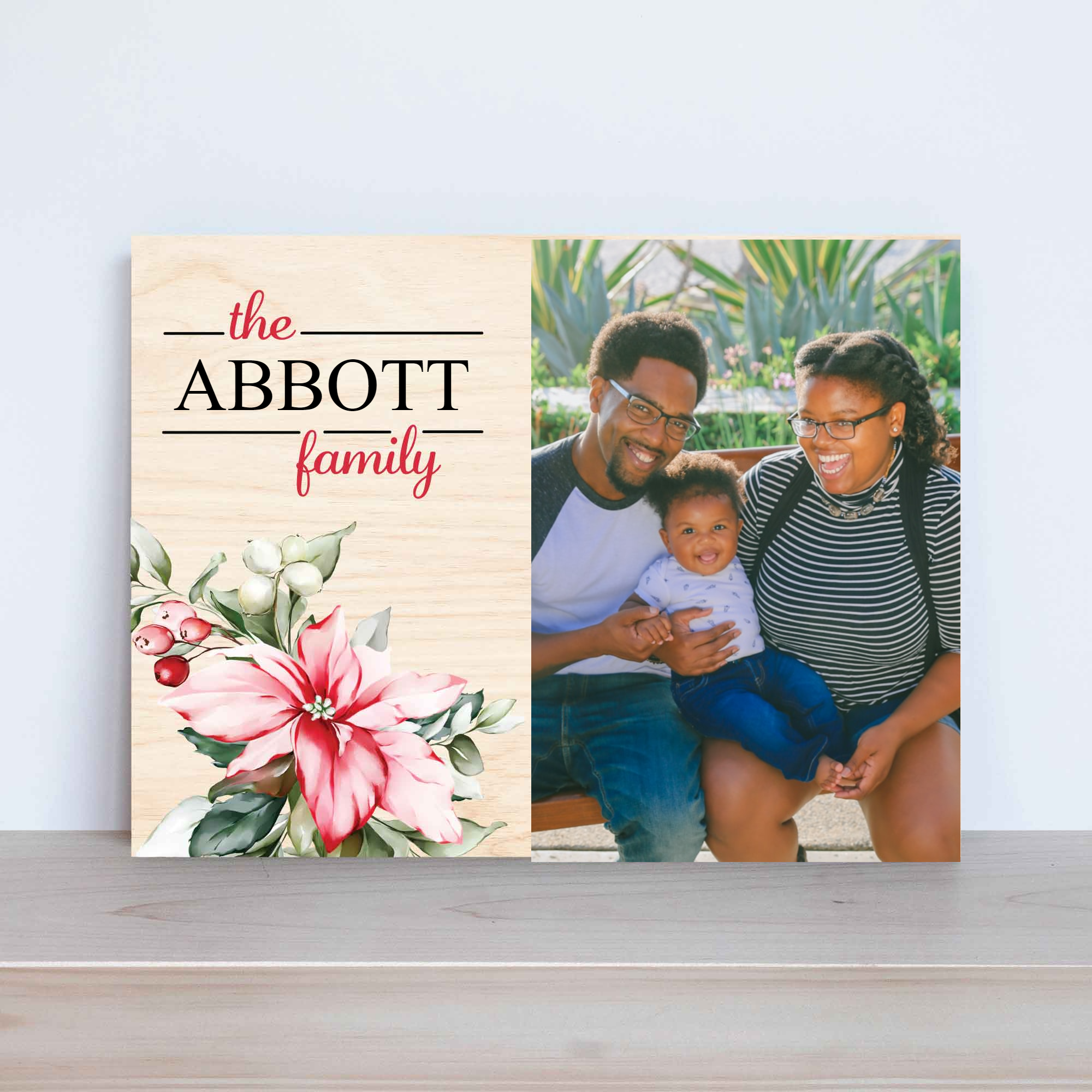 Noel Family Name Picture Memory Plaque