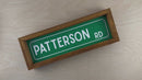 Custom Street Sign Wood Framed Sign-3
