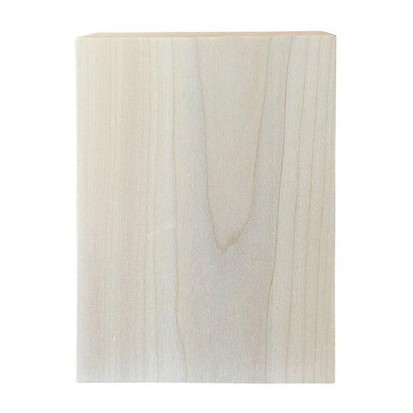 Red Bird Gift Company custom solid wood block for personalized UV photo printing with natural grain texture