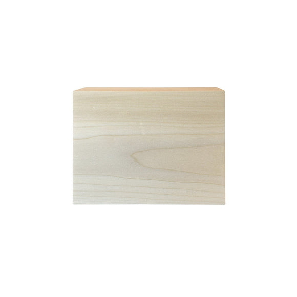 Red Bird Gift Company custom solid wood block for personalized photo printing with natural grain texture