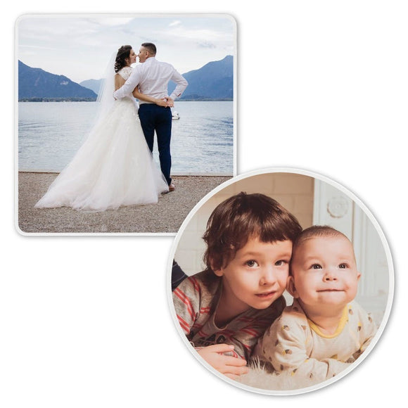 Red Bird Gift Company custom wood photo coasters