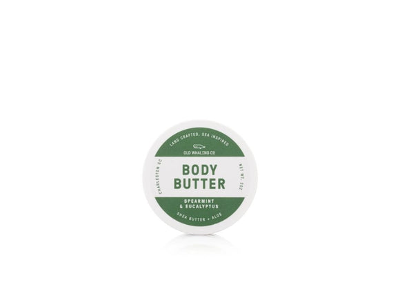 Old Whaling Company 2oz Travel Size Spearmint & Eucalyptus Body Butter