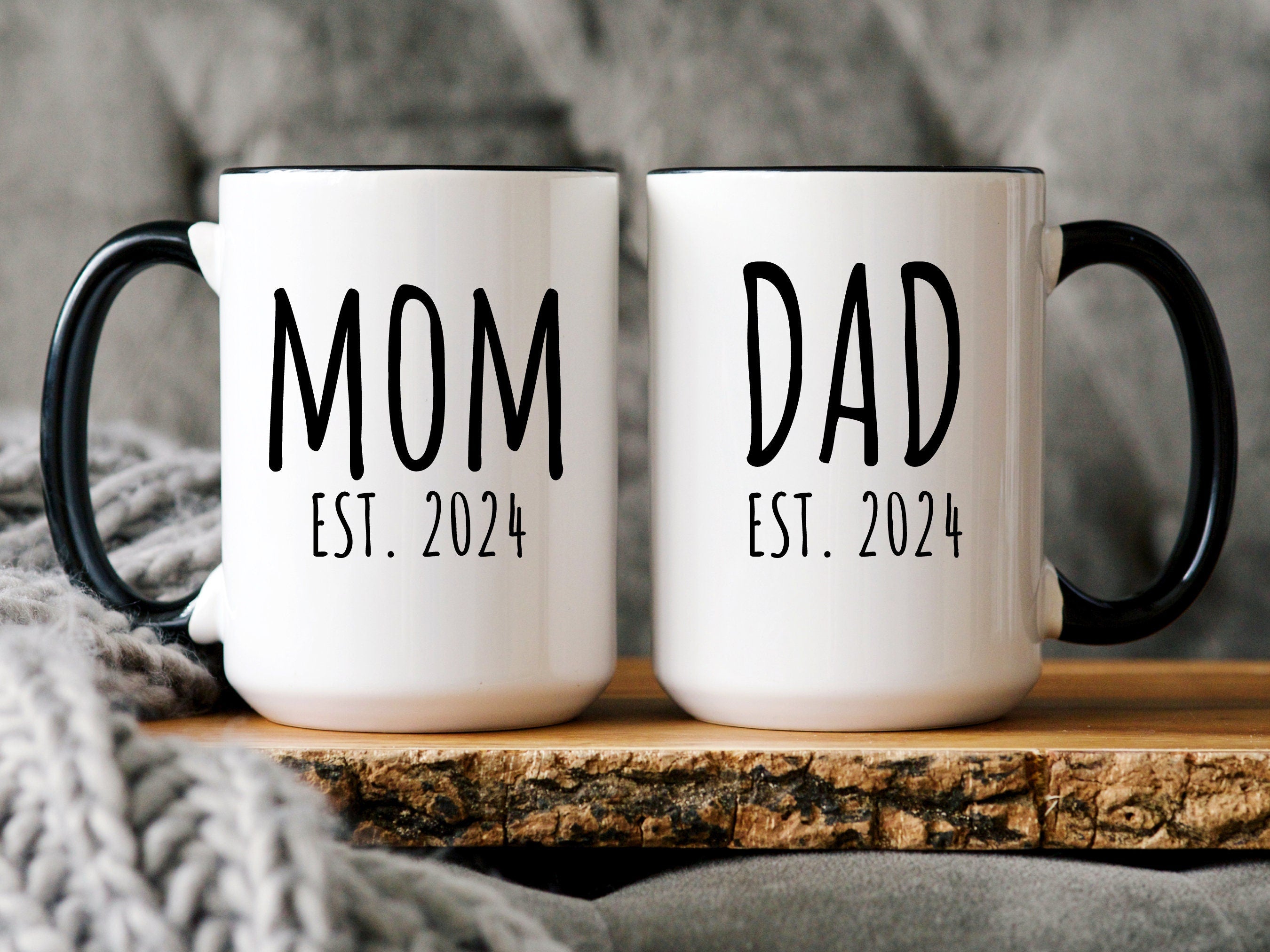 Mom dad sales mug set