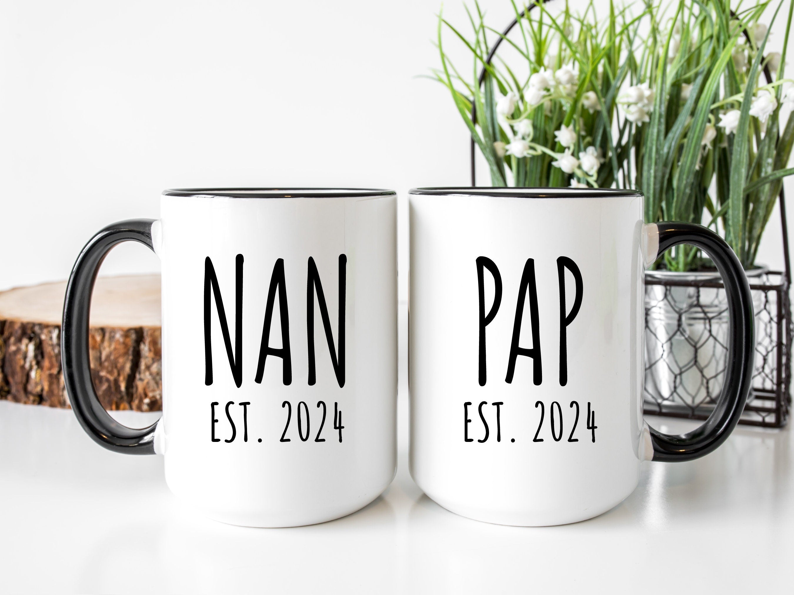 Nan and Pap Mug Set