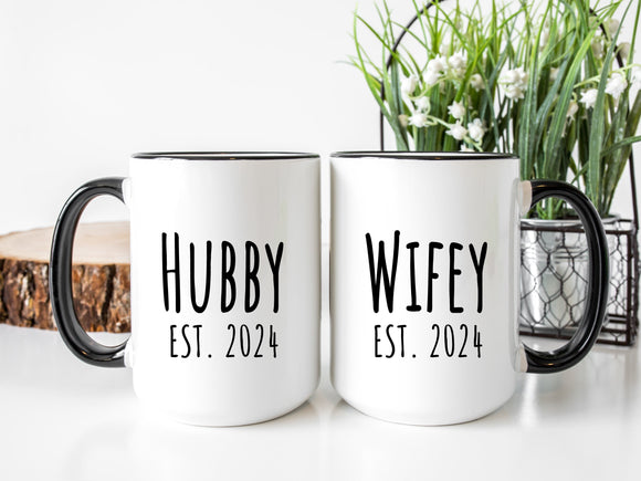 Hubby and Wifey Mug Set