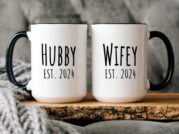 Hubby and Wifey Mug Set