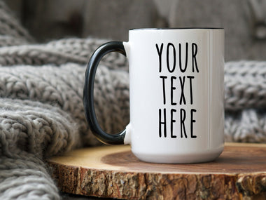 Custom Text Coffee Mug - 0