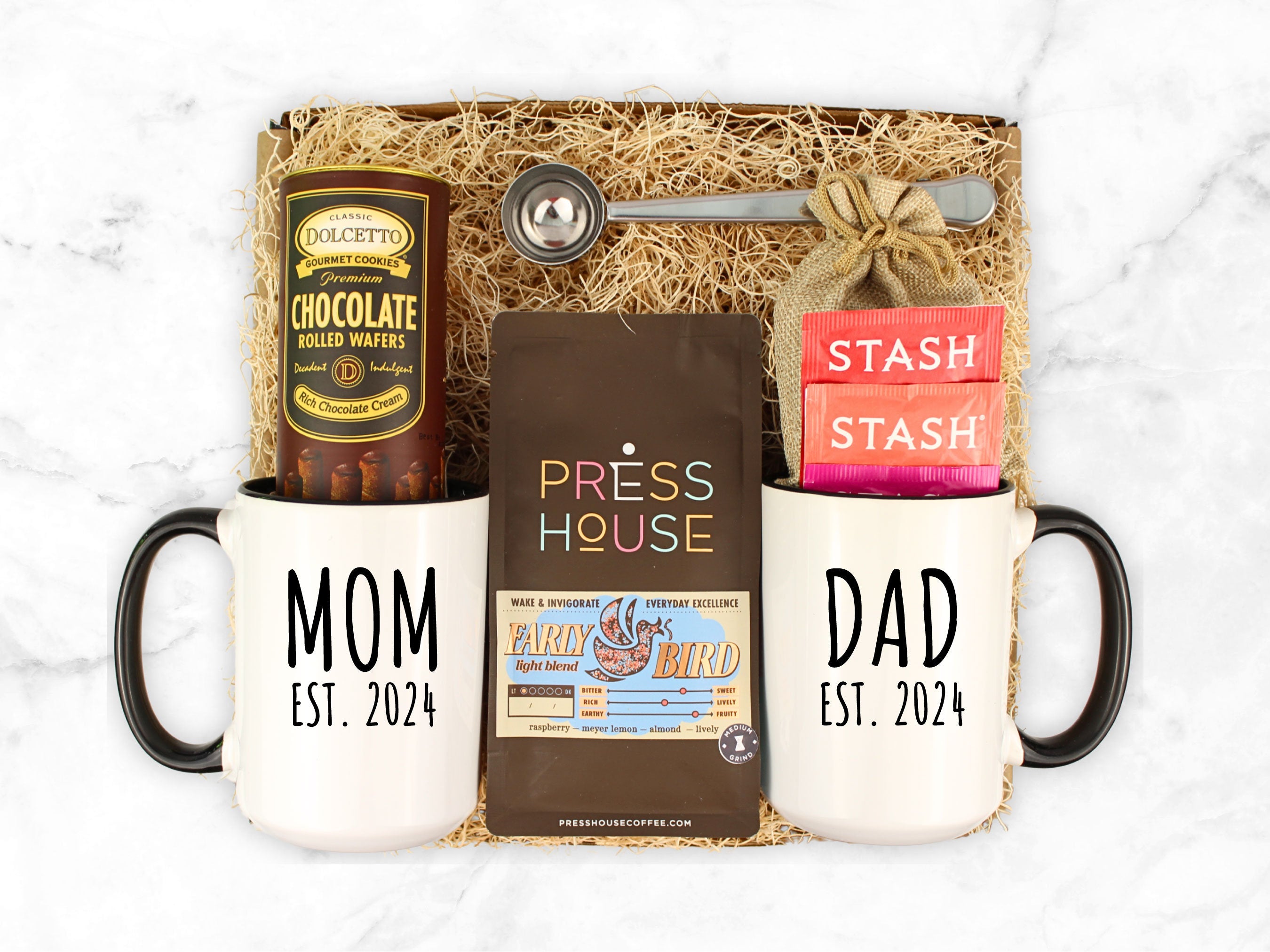 New Mom and Dad Mug Set Gift Box