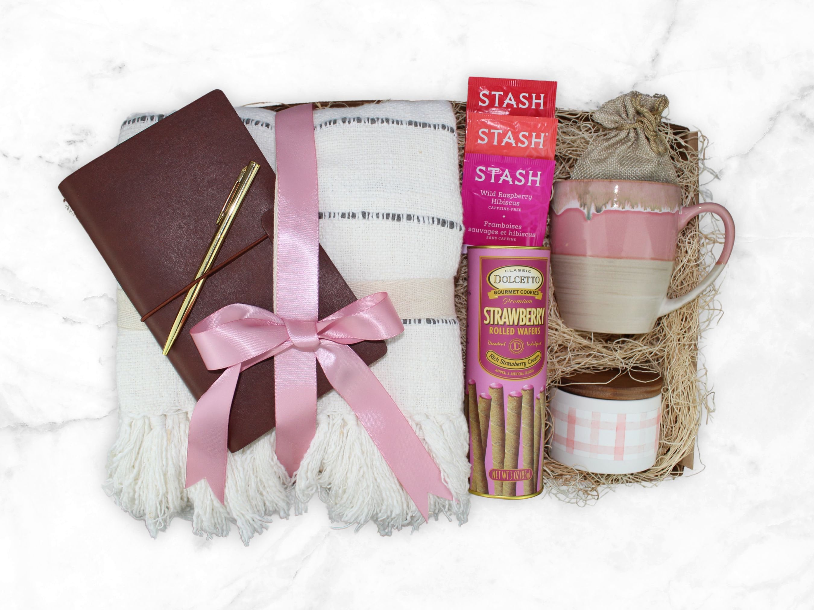 Sending A Hug Gift Box - Pink Mug